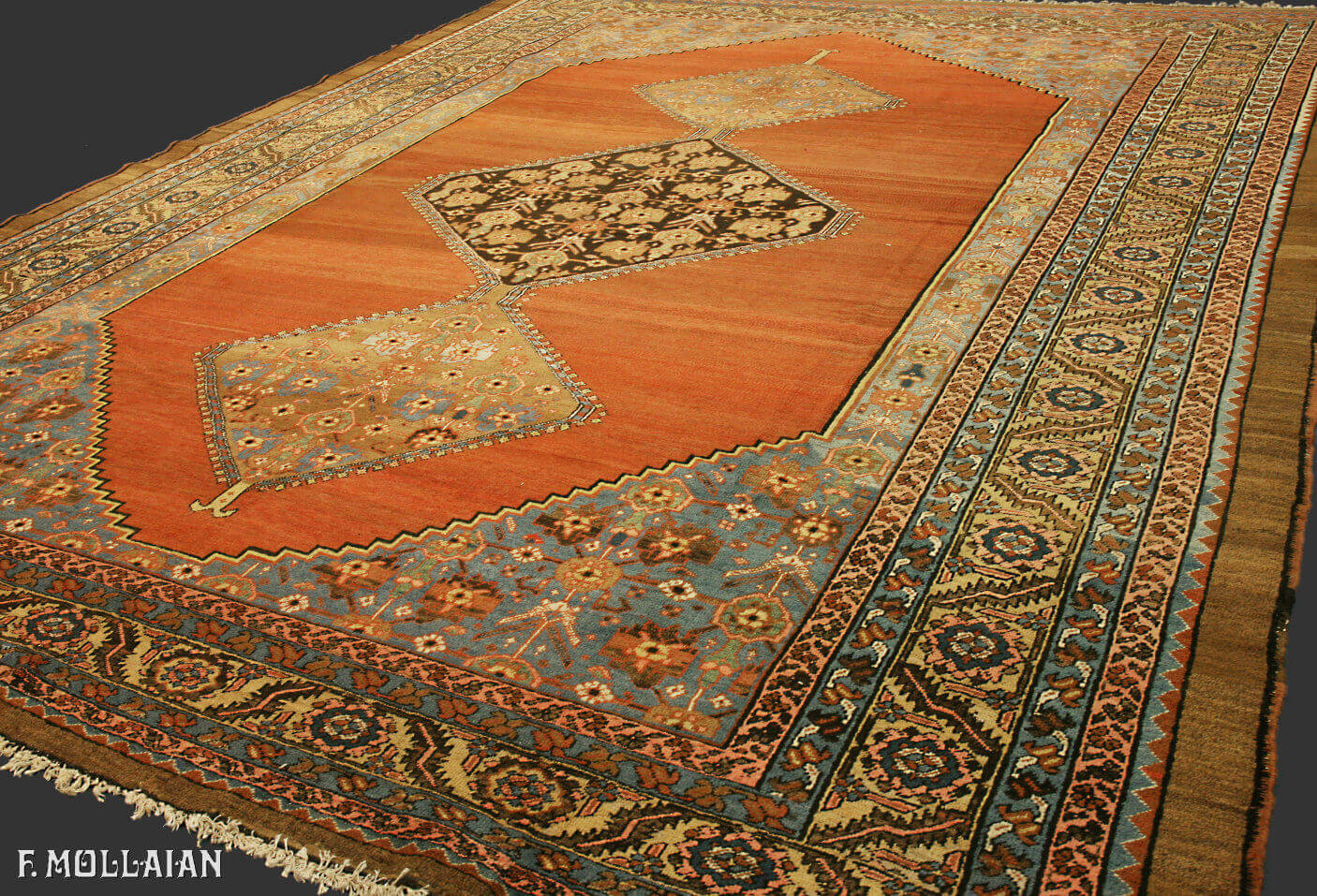 Antique Persian Bakshaish Carpet n°:55863081